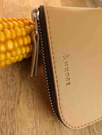 Porte-carte zip pratique camel #couleur_zip-camel